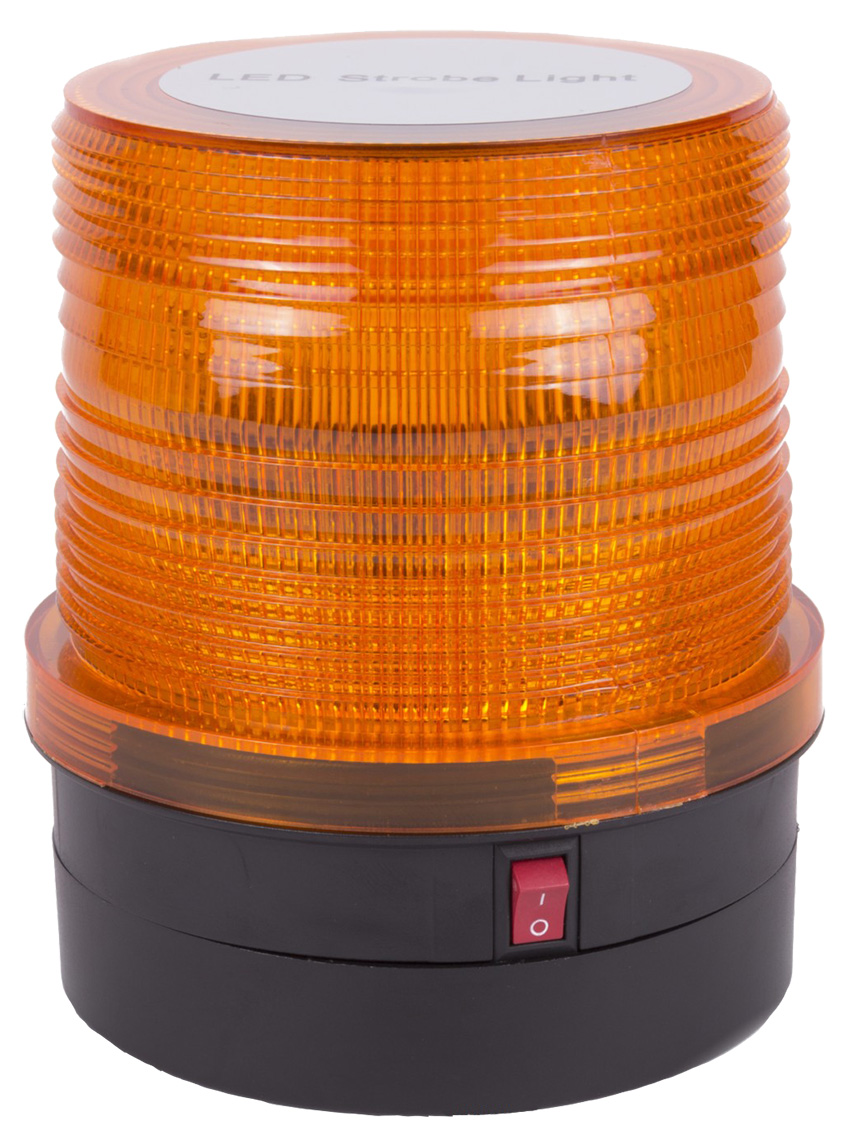 PreisPirat24 - LED Rundumleuchte Orange 24 LED 2835SMD 2,4W AKKU mit Magnet  4xAAA (nicht inkl.