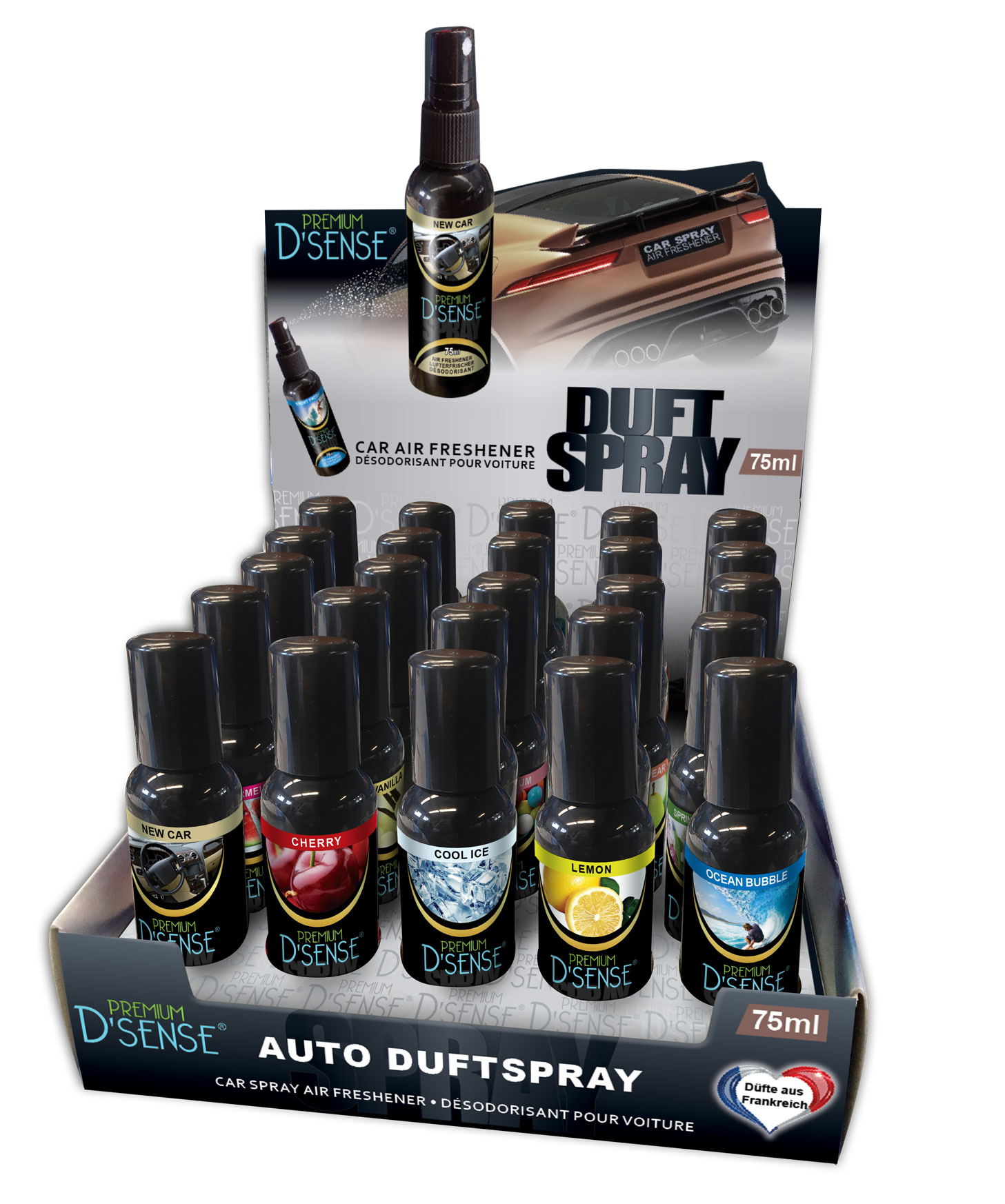 12x 500ml Armaturenbrett-Silikon-Spray Glänzend – Erdbeerduft Für Autoinnenraum & Mehr Innenraum Pflege Duftspray Auto 500ml