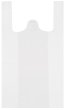 Hemdchentragetasche Weiß geblockt HDPE (50my) 28+14x48cm 500er EXTRA STARK