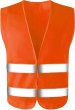 Warnweste Neon Orange EN:ISO 20471:2013+A1:2016 mit CE Zeichen ca. 55 x 65cm Grö
