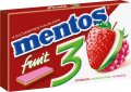 Mentos Gum Fruit 3 zuckerfreie Kaugummi-Streifen mit 3 fruchtigen Lagen aus Erdb