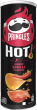 Pringles HOT Sweet Chili Stapelchips auf Kartoffelbasis mit süßlich/scharfem Chi